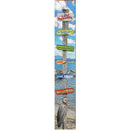 Lake Wawasee Lake Directional | Wall Art Print on Real Wood