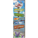 Lake Wawasee Lake Directional | Wall Art Print on Real Wood