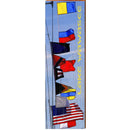 Lake Wawasee Nautical Flags | Wall Art Print on Real Wood