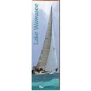 Lake Wawasee Sail Boat | Wall Art Print on Real Wood
