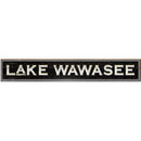 Lake Wawasee Black | Wall Art Print on Real Wood