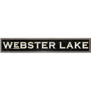 Webster Lake Black Sign | Home Decor Wall Art Print on Real Wood