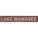 Lake Wawasee Red | Wall Art Print on Real Wood