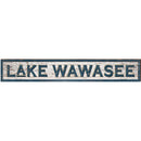 Lake Wawasee White Shabby | Wall Art Print on Real Wood