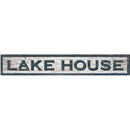 Lake House White Shabby | Wall Art Print on Real Wood