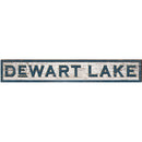 Dewart Lake White Shabby | Wall Art Print on Real Wood