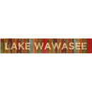 Lake Wawasee Red Boards | Wall Art Print on Real Wood