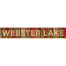 Webster Lake Lodge Sign | Home Decor Wall Art Print on Real Wood