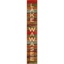 Lake Wawasee Red Boards | Wall Art Print on Real Wood