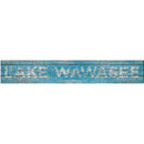 Lake Wawasee Blue Rustic | Wall Art Print on Real Wood