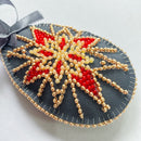 Easter Star Folk Star Easter Egg Bead Embroidery Kit by Abris Art ABT-056