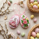 Easter Bunny Easter Egg Bead Embroidery Kit by Abris Art ABT-060