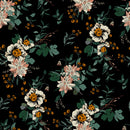 Voguish Black Floral Wallpaper Smart