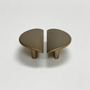 Brushed Bronze "Horizon" Semi-circle Drawer Pulls