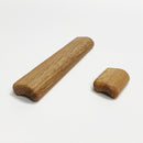 Lacquered Oak "Glove" Wood Drawer Handles