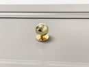 Polished Brass "Chandler" Ball Round Cabinet Knob