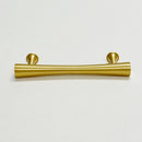 Satin Brass Cabinet Hardware "Collin" Drawer Pulls and Cabinet Knobs