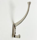 Polished Nickel "Zen" Wall Coat and Hat Hook