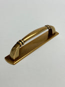Backplate Antique Brass "Portofino" Drawer Pull and Knob