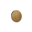 Round Brushed Bronze "Plato" Flat Cabinet Knob
