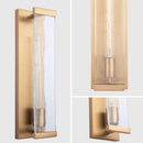 Adelman Gold Metal & Glass 1-Light Dimmable Wall Sconce