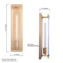Adelman Gold Metal & Glass 1-Light Dimmable Wall Sconce