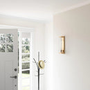 Adelman Gold Metal & Glass 1-Light Dimmable Wall Sconce