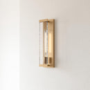 Adelman Gold Metal & Glass 1-Light Dimmable Wall Sconce