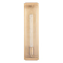 Adelman Gold Metal & Glass 1-Light Dimmable Wall Sconce