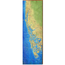 Marco Island Map | Wall Art Print on Real Wood