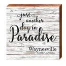 Paradise Waynesville North Carolina White | Wall Art Print on Real Wood