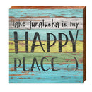 Lake Junaluska is My Happy Place | Wall Art Print on Real Wood