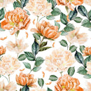 Voguish Orange Flowers Wallpaper