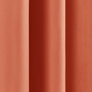 52 x 84 inch Solid Orange Apricot Thermal Blackout Curtain Panels - Set of 2