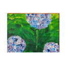 Purple Florals | Wall Art Print on Real Wood