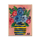 Flower Pot | Wall Art Print on Real Wood