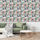 Voguish Abstract Floral Wallpaper Chic