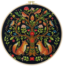 The Tree of Forest Tales Folk Tree of Life Counted Cross-Stitch Kit by Abris Art AH-298