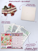 When Poppies Bloom Poppy Bouquet Counted Cross-Stitch Kit by Abris Art AH-299