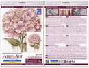 A Fragile Bloom Pink Hydrangea Counted Cross-Stitch Kit by Abris Art AH-309