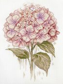 A Fragile Bloom Pink Hydrangea Counted Cross-Stitch Kit by Abris Art AH-309