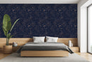 Gold Floral Pattern Wallpaper