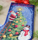 Spark the Celebration Santa Christmas Stocking Cross-Stitch Kit by Abris Art AHH-001