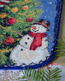 Spark the Celebration Santa Christmas Stocking Cross-Stitch Kit by Abris Art AHH-001