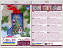 Spark the Celebration Santa Christmas Stocking Cross-Stitch Kit by Abris Art AHH-001