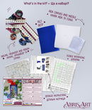 Spark the Celebration Santa Christmas Stocking Cross-Stitch Kit by Abris Art AHH-001