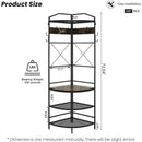 Modern Corner Entryway Hall Tree Shoe Storage Bench Coat Rack