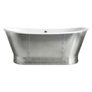 AKICON 67" Cast Iron Freestanding Bathtub, Drain and Overflow Kit Included