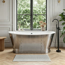 AKICON 67" Cast Iron Freestanding Bathtub, Drain and Overflow Kit Included