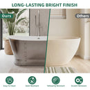 AKICON 67" Cast Iron Freestanding Bathtub, Drain and Overflow Kit Included